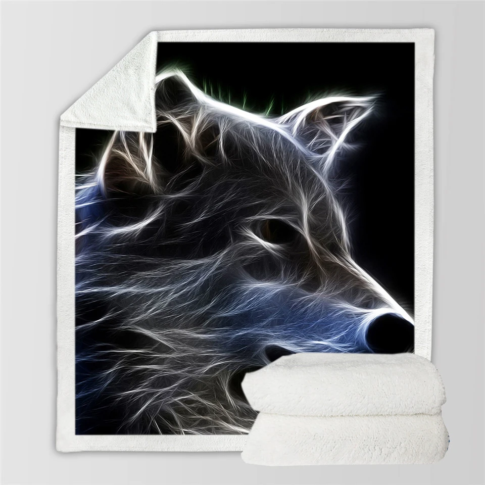 

Бархатное одеяло 150x200 см, с принтом животных