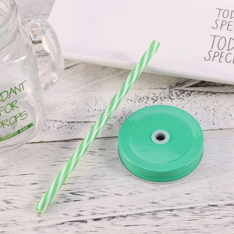 450ML Drinking Glass Set Mason Jar Mugs with Handle and Straws | Дом и сад