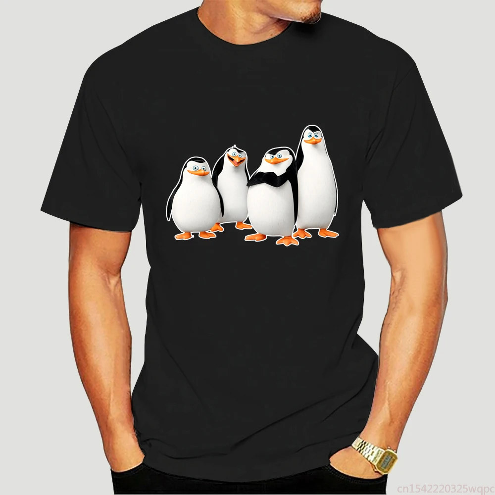 

Stabe Men's Madagascar Penguin T-shirt Short Sleeve Men Short Sleeve Original