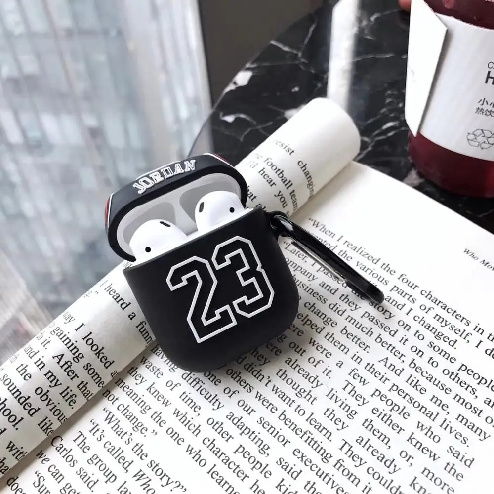 Роскошная Спортивная карта 23 Jordan+ кольцо Bluetooth беспроводная гарнитура Набор силиконовый чехол для гарнитура для airpods защитный чехол против падения
