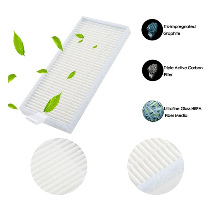 

Hepa Filter Roll Brush Primary Filter Mop for Ecovacs Deebot N79S N79 for Eufy RoboVac 11 11C for CONGA 990