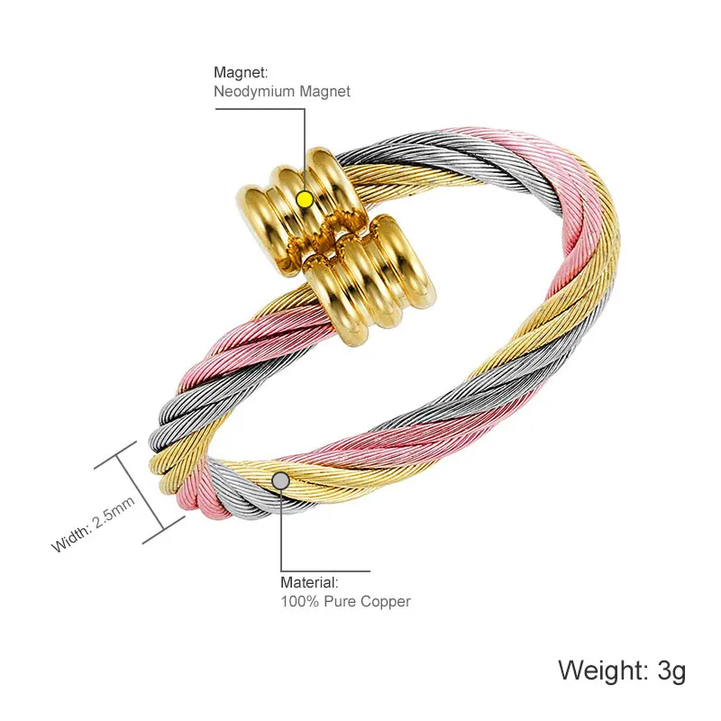 Vivari женские кольца радужного цвета круглое био магнитное регулируемое кольцо