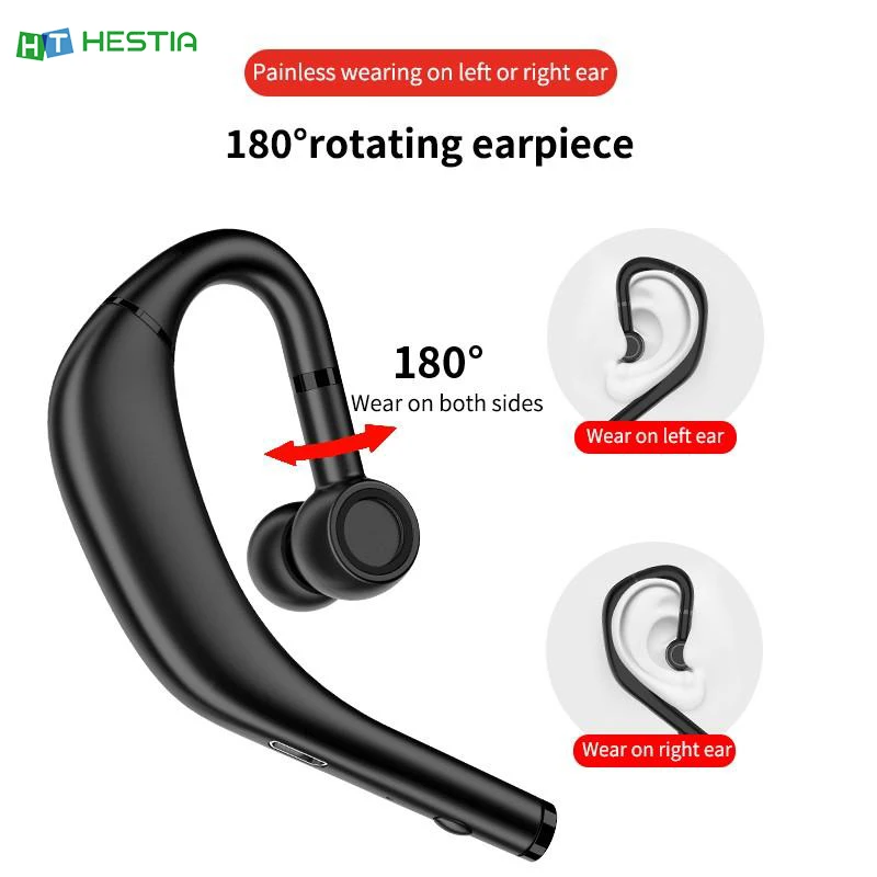 RD09 business car single ear earhook bluetooth solution 5.0 headset fone de ouvido headphones earbuds | Электроника