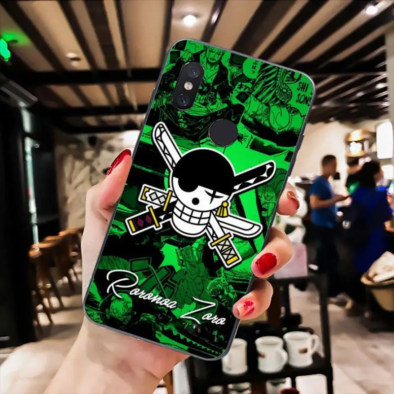 

YNDFCNB Little Sea King Phone Case for Redmi 9A 8A 7 6 6A Note 9 8 8T Pro Max Redmi 9 K20 K30 Pro Black Silicone Soft TPU Case