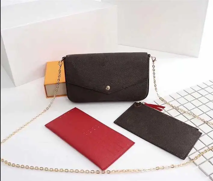 Кошельки и сумочки роскошные дизайнерские женские кошельки три в одном Женский