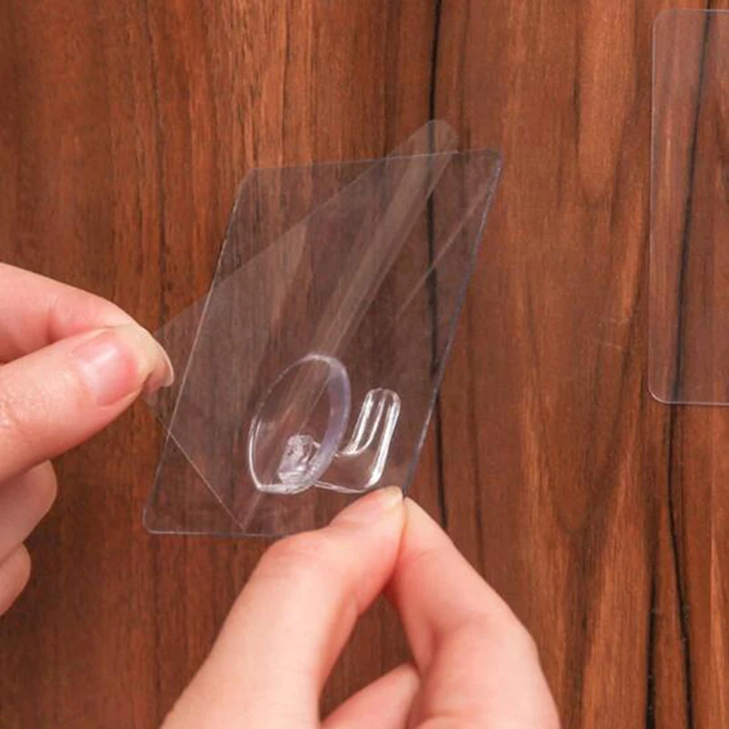 

1x Useful Strong Clear Suction Cup Sucker Wall Hooks Hanger For Kitchen Bathroom