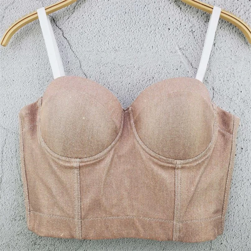 2021 Bling bling новый модный сетчатый бюстгальтер пуш ап Bralet для женщин корсет бюстье