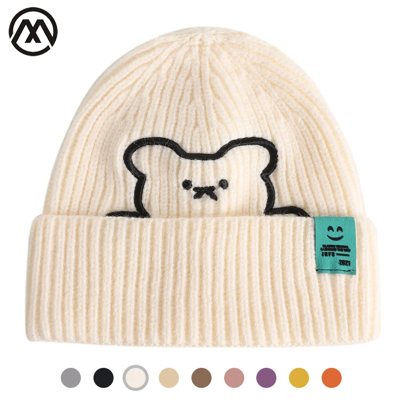 

women's winter hat 2021 Cap beanie streetwear hats for women Hood Hat beanie High-quality knitted hat outdoor warm fashion hats