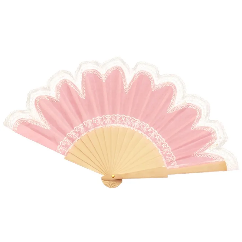 

TT Custom Sweetstore Original Design Retro Court Vintage Lace Fan Pink