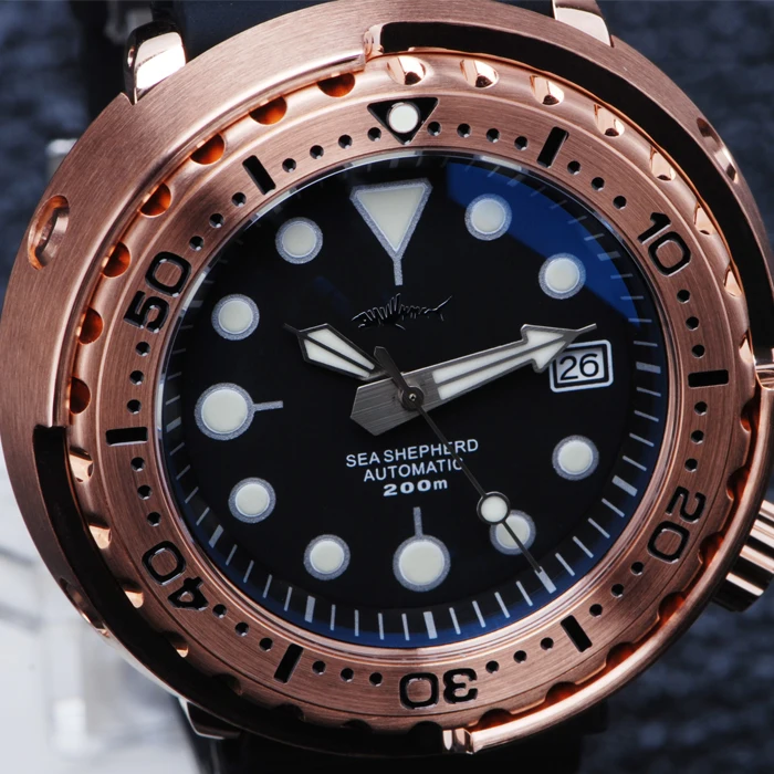 Мужские подводные часы Роскошные мужские HEIMDALLR Модные автоматические механические наручные 200 м