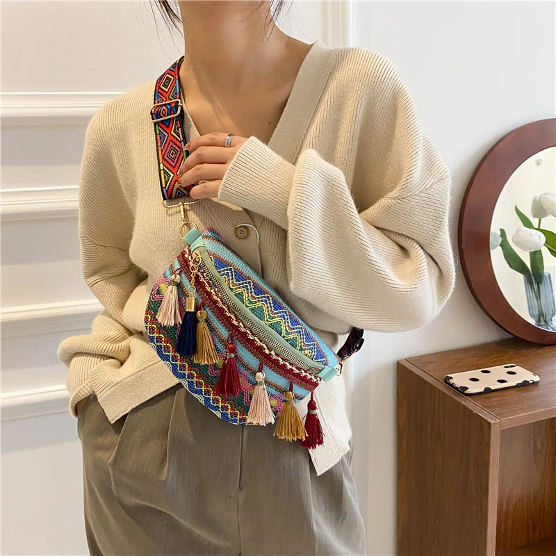 

Waterproof Woman Waist Bag Fanny Pack Fashion Chest Pack Outdoor Crossbody Bag Hip Waist PacksRun Light Waist Pouch