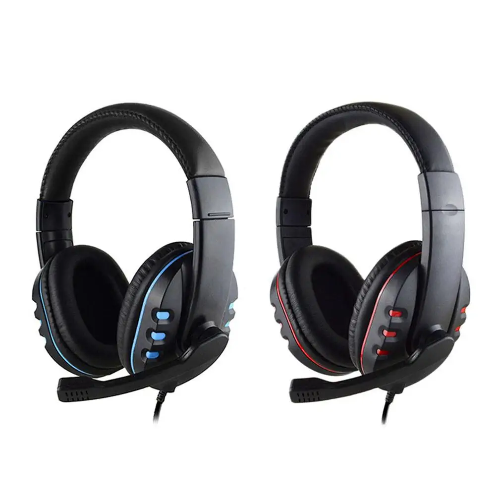 

3.5mm Wired Headphones Gaming Headset Gamer Game Earphones With Microphone Volume Control For PS4 Play Station 4 X Box One PC