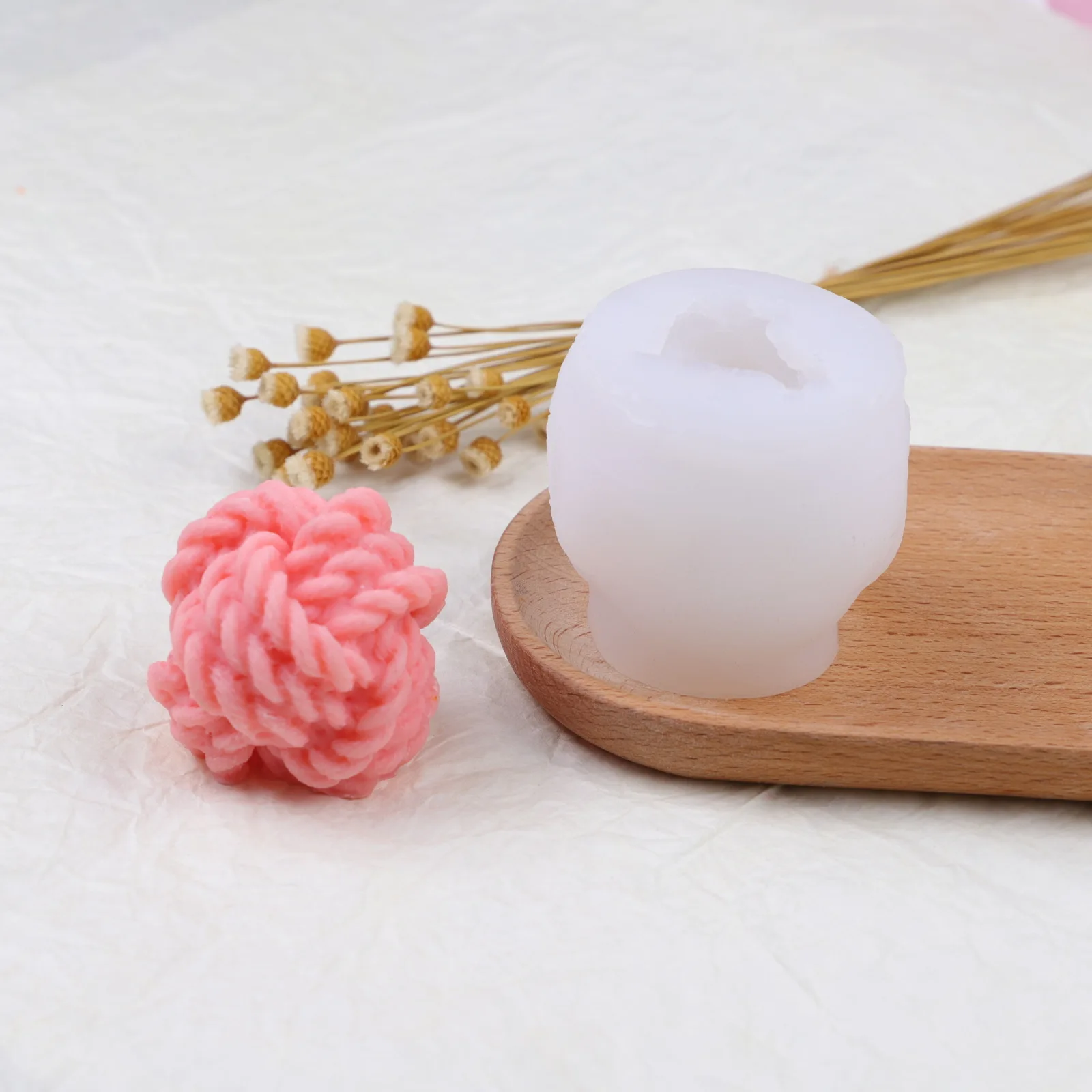 

Silicone Mold For Resin Epoxy Handmade Stereo Metal Candle Mold DIY Crafts Supplies Creative Practical Gift Material