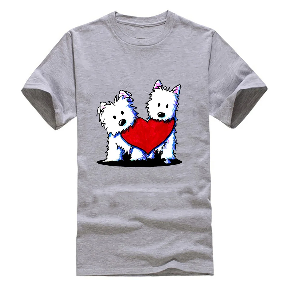 Футболка с надписью «Inktastic This Girl Loves Her Westie», домашние животные, Западный Хайленд, белый терьер, одежда для улицы, футболка