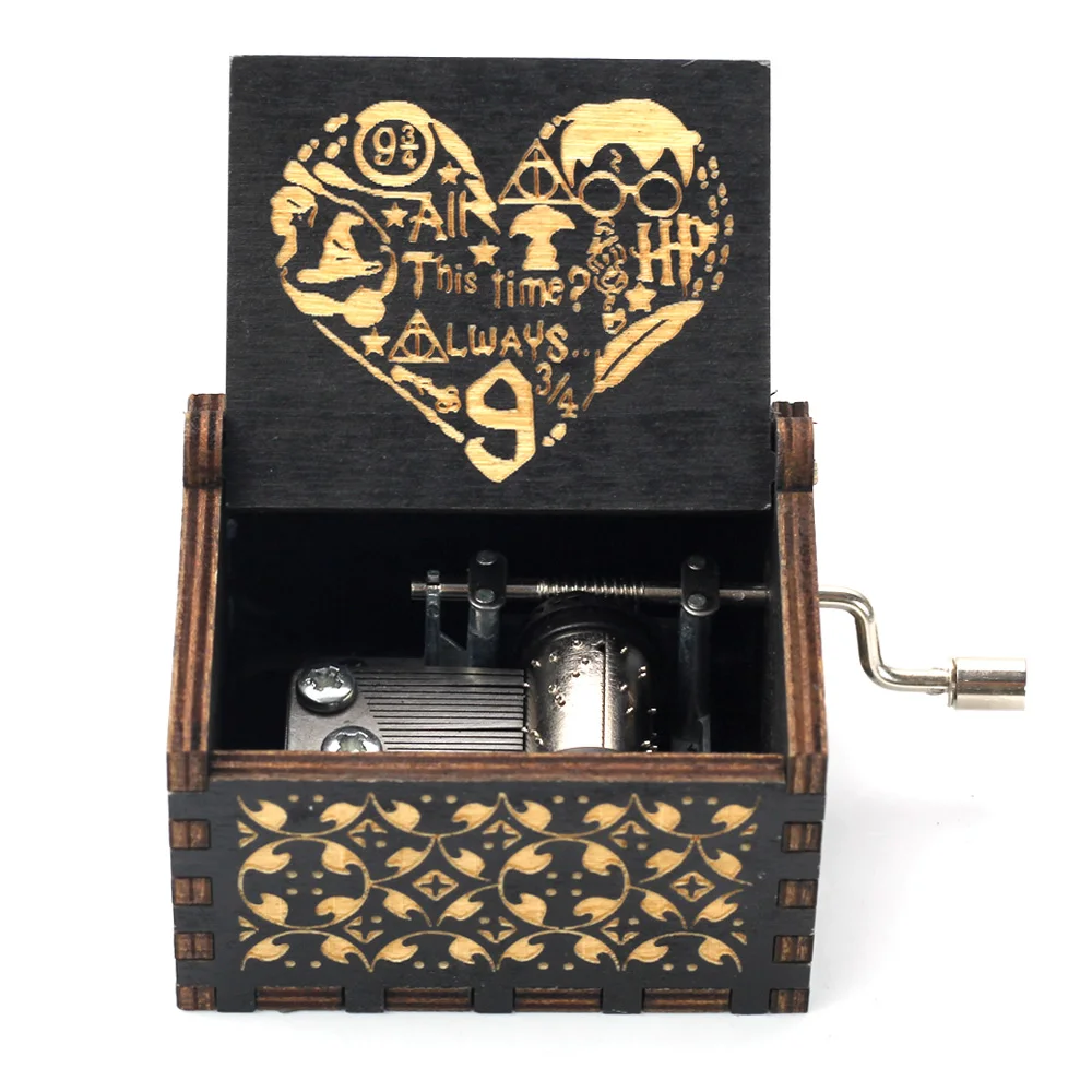 Музыкальная шкатулка для парка Юрского периода Totoro античная резная деревянная