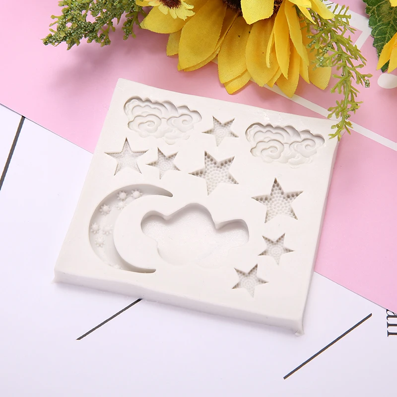 Новые силиконовые звезда с облаками Луной и кондитерский шприц для украшения
