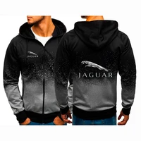 2022 new trend mens jaguar car logo hoodie 3d printed sweatshirt casual harajuku streetwear sportwear man zipper hoody clothing