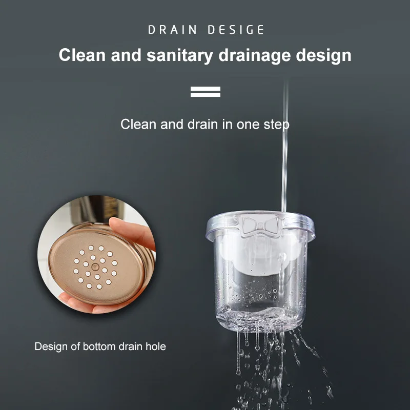 

Toothbrush Holder Traceless Stand Rack Creative Electric Toothbrush Organizer Wall-Mounted Holder Space Saving Bathroom Acces