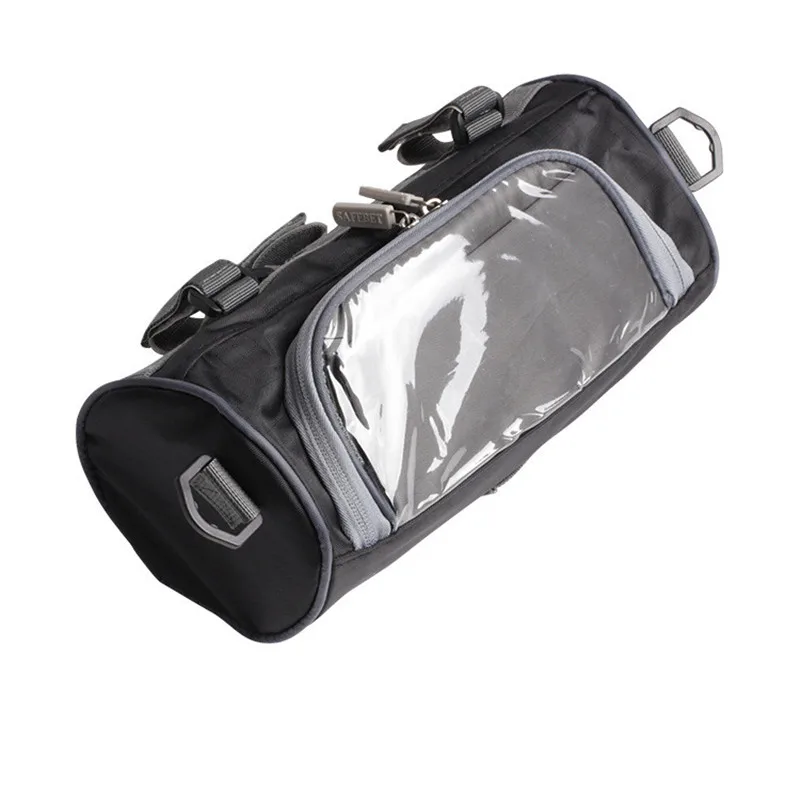 

Universal Motorcycle Bag bicycle Front Handlebar Travel Pouch Front Luggage Bag Black 2.5L Nylon Waterproof Tool Storage