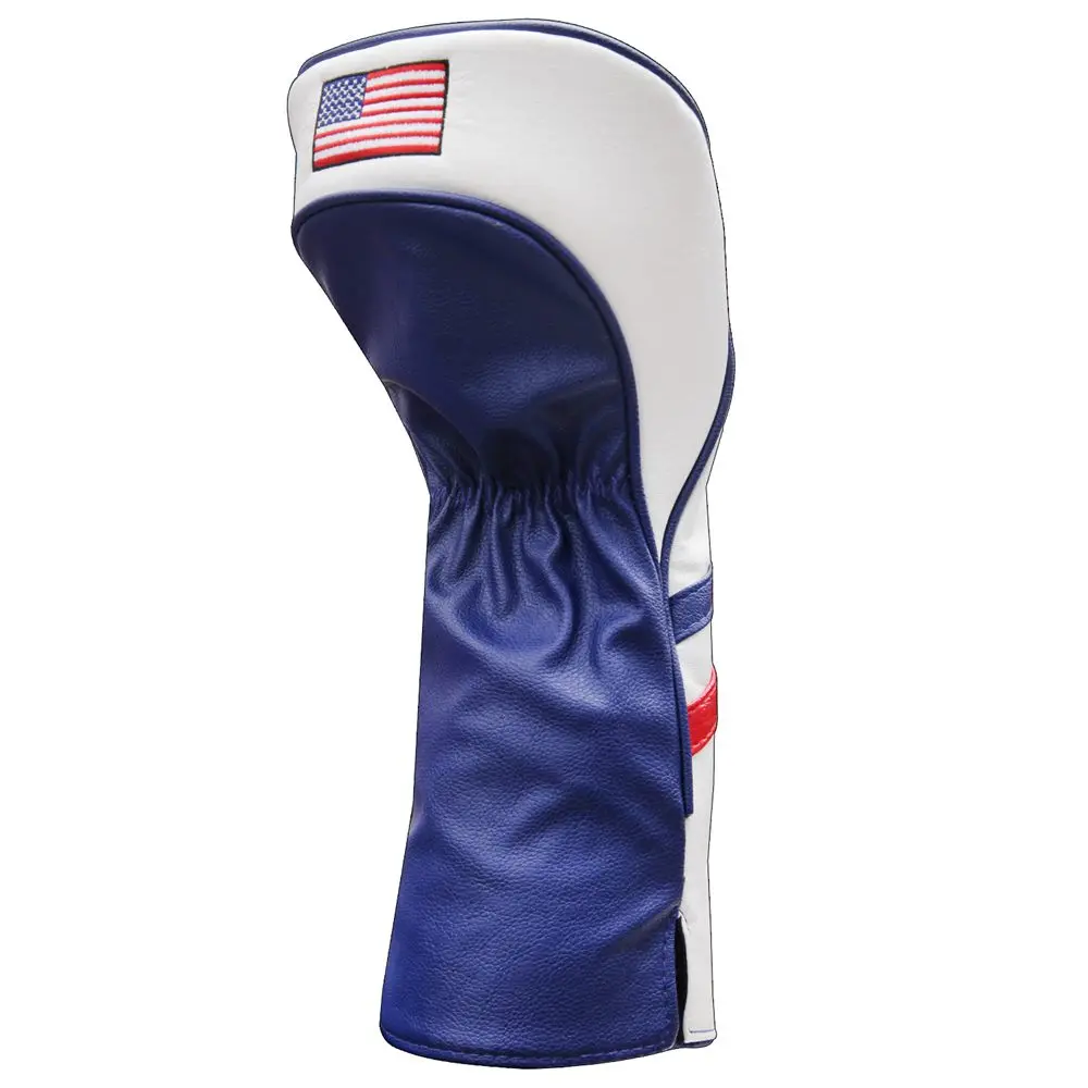 3 шт. Кожаные чехлы высшего качества для игры в гольф клуб головные уборы США