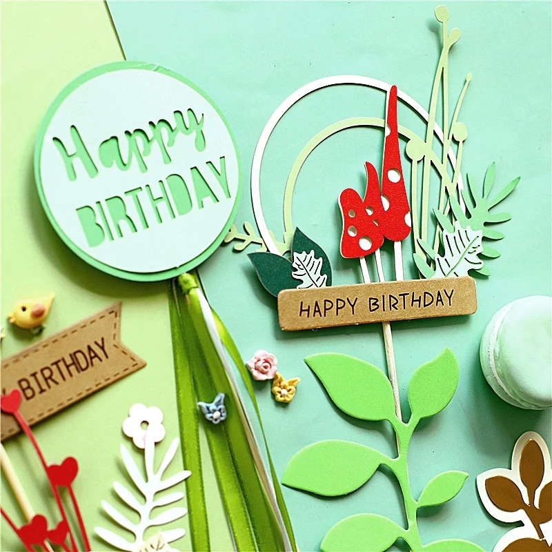 Листья качели плетеная Топпер для торта на день рождения украшения детский душ