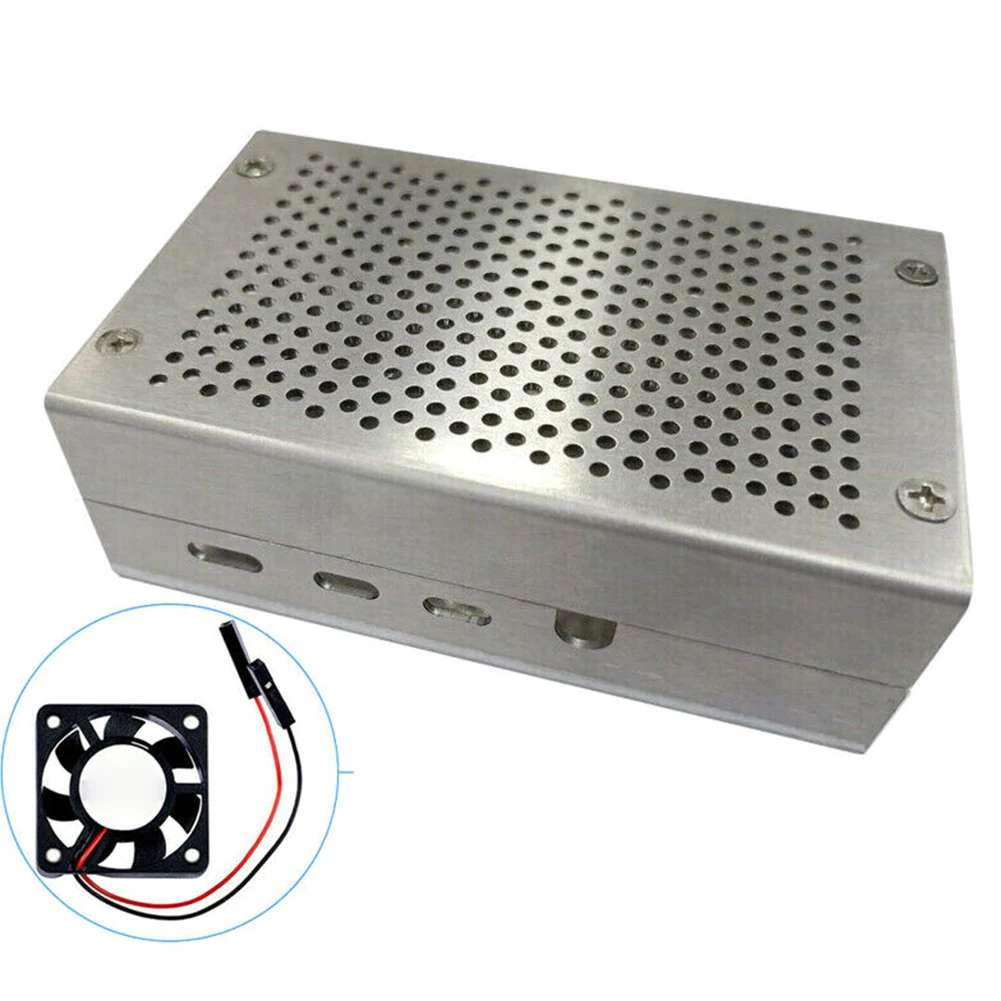 

Cover Protective Box Accessories Computer Shell Heat Dissipation Cooling Fan Hard Aluminium Alloy Enclosure 4
