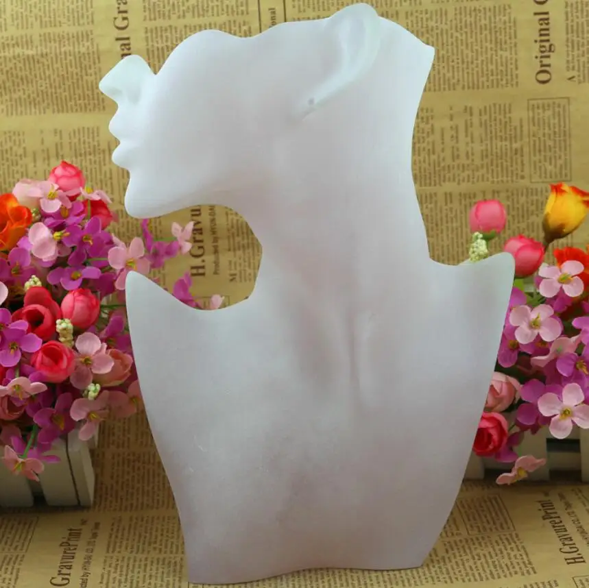 

2020 Luxury New resin S/M/L side portrait model earrings necklace jewelry display stand necklace Earring display props