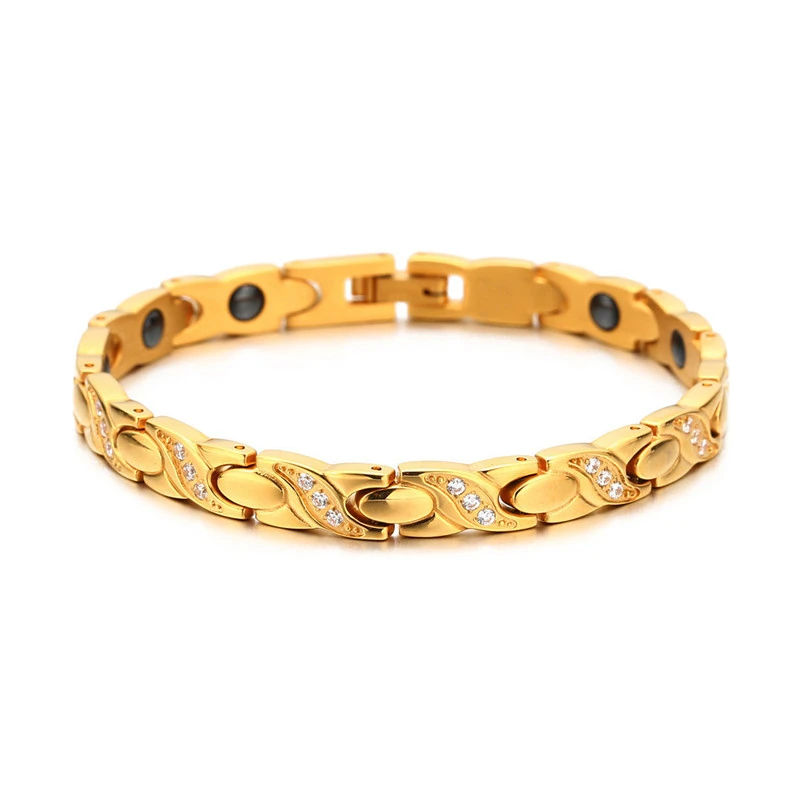 NHGBFT Черный желчный камень здоровый движения медицинский браслет для женщин