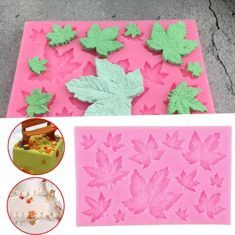 

Maple Leaf Shape Silicone Cake Mold Kitchen Baking For Chocolate Tools Accessories Fondant Decorating Mold Candy Pastry Bak V9J7