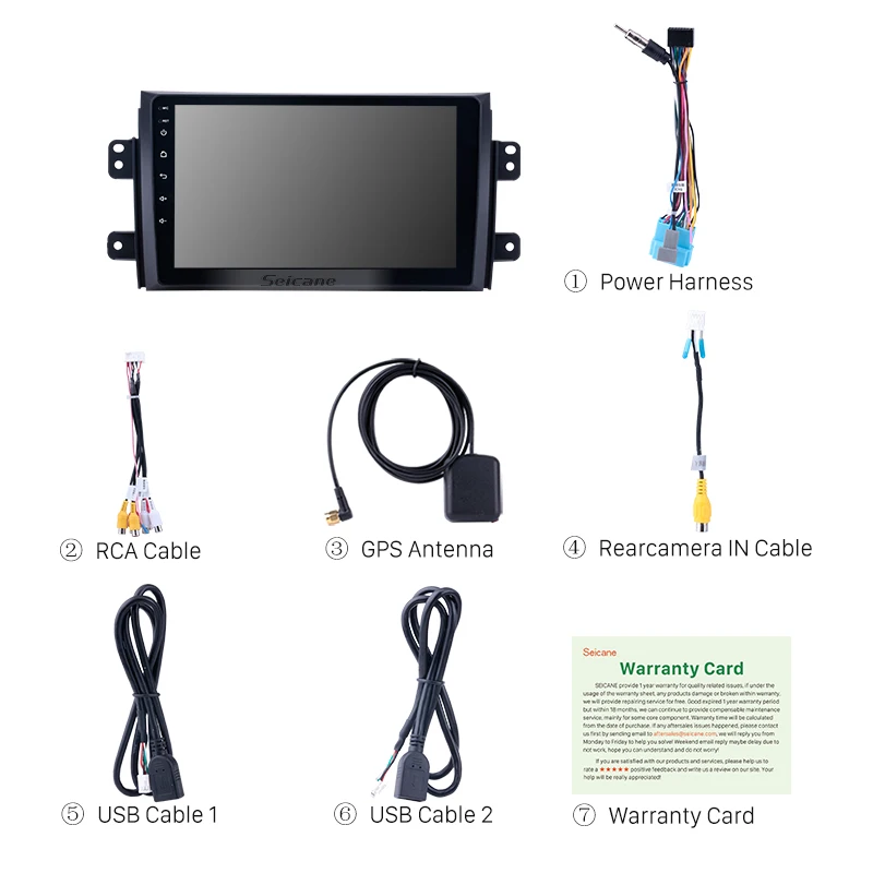 Автомагнитола Seicane 2Din 9 дюймов Android 10 0 для Suzuki SX4 2006 2007 2008 2009 2010 2011 2012 GPS