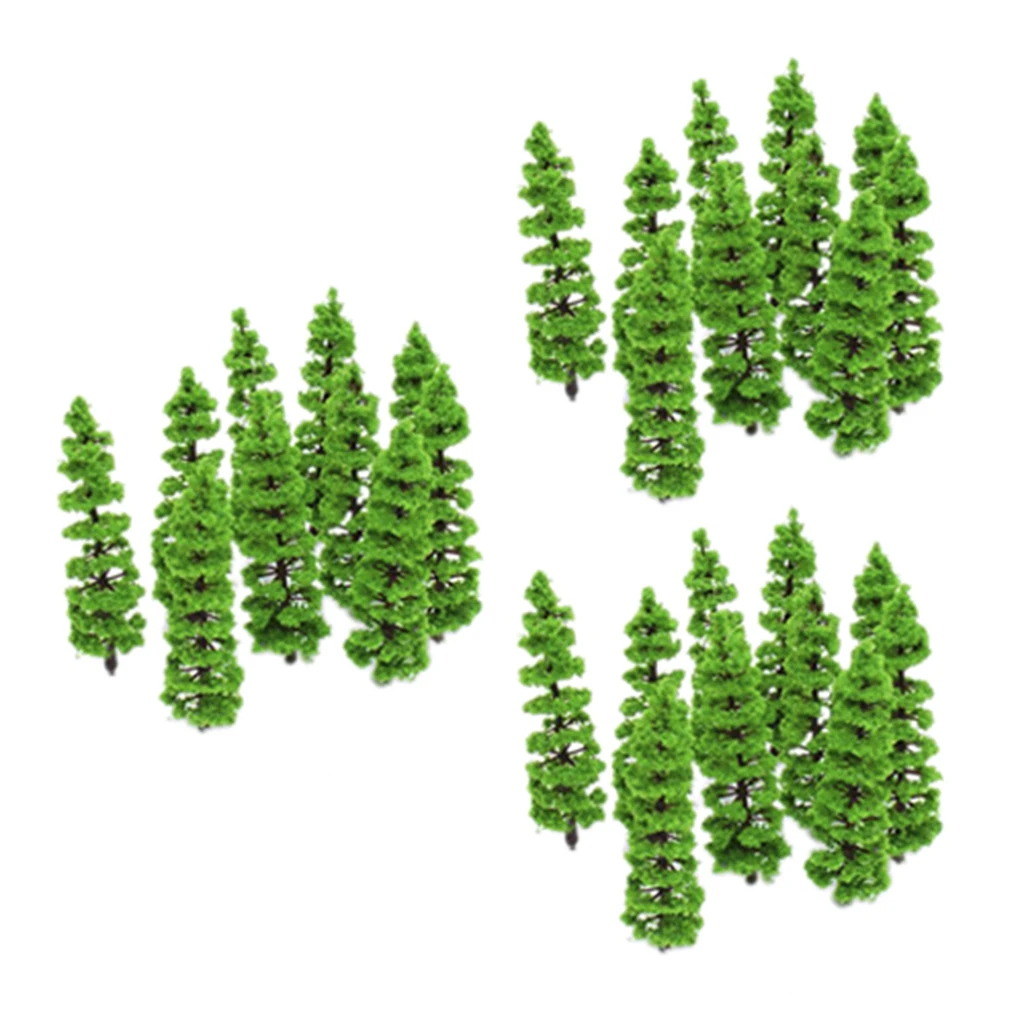 

20/30PCS Miniature Model Trees Train Railways Scenery 1:100 - 1:150 Layout
