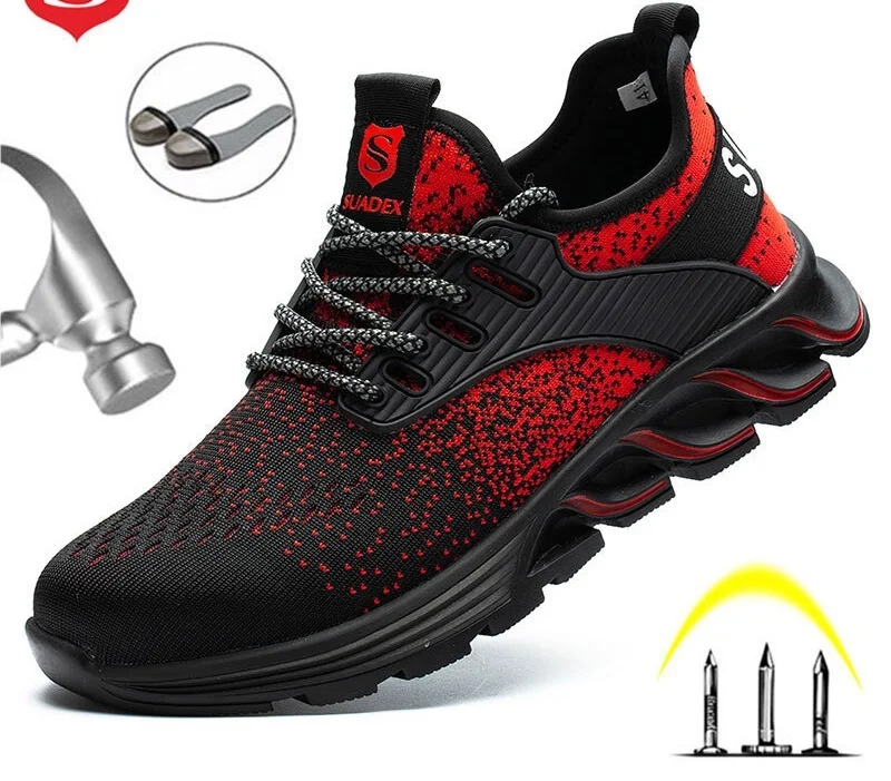 

2021 защитные ботинки со стальным носком для мужчин и женщин, неразрушаемые рабочие ботинки, легкие дышащие ботинки с композитным носком для ...