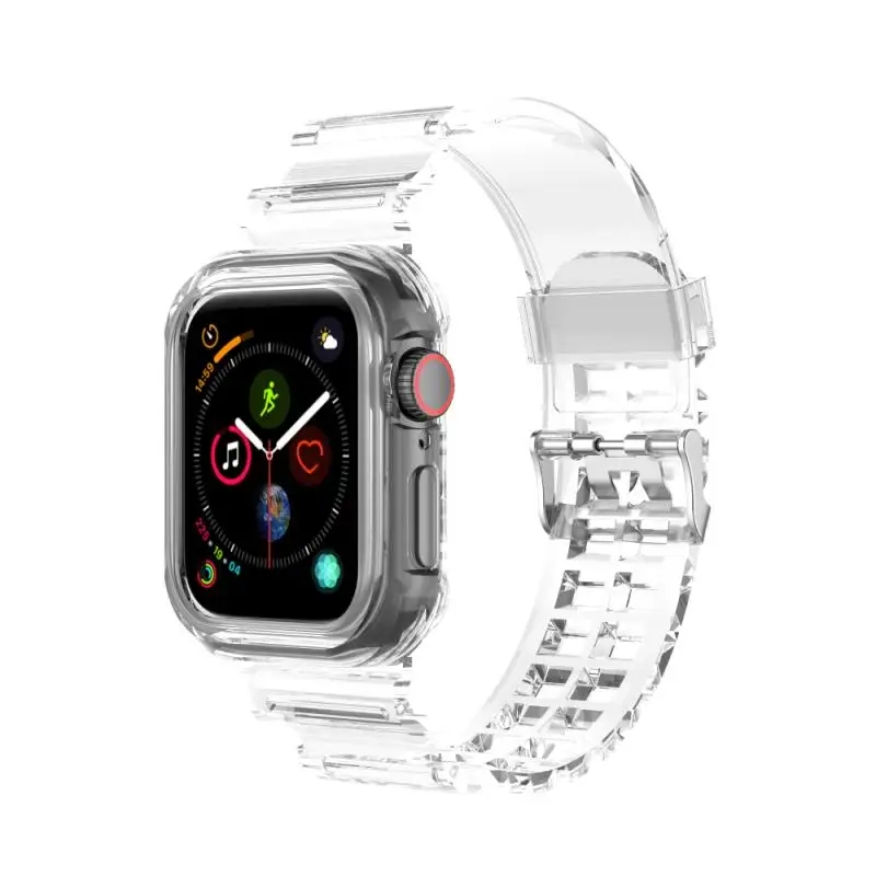 

В наличии подходящие для наручных часов Apple Watch, новый спортивный прозрачный ремешок 42 мм, длина-44 мм, 40 мм, 38 мм, версия Iwatch6/5/4/3/2/SE прозрачный с...