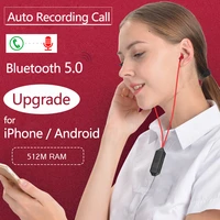 bluetooth 5 0 call auto recording wireless call recorder earphone headset cellphone audio extraction for ios android