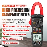 digital clamp meter multimeter st180 4000 counts auto acdc current ammeter voltage tester car amp hz capacitance ncv ohm