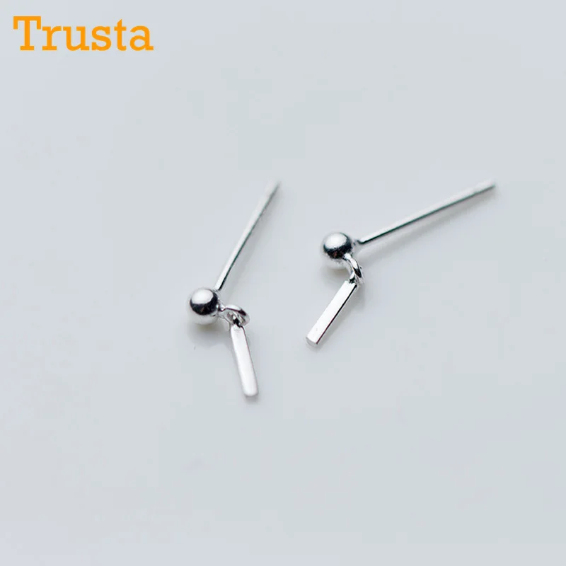 Trusta 2018 новый 100% 925 стерлингового серебра серьги серебристого цвета Бижутерия
