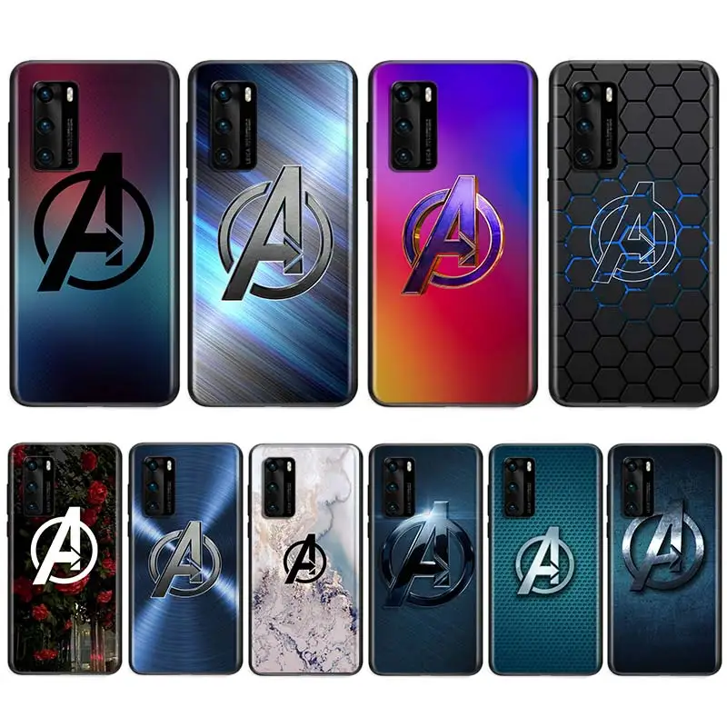 

Marvel Avengers Logo Marble For Huawei Nova 5i P Smart 2021 2020 Z S Plus Mate 40 RS 30 20 10 Pro Lite 2019 2018 Phone Case