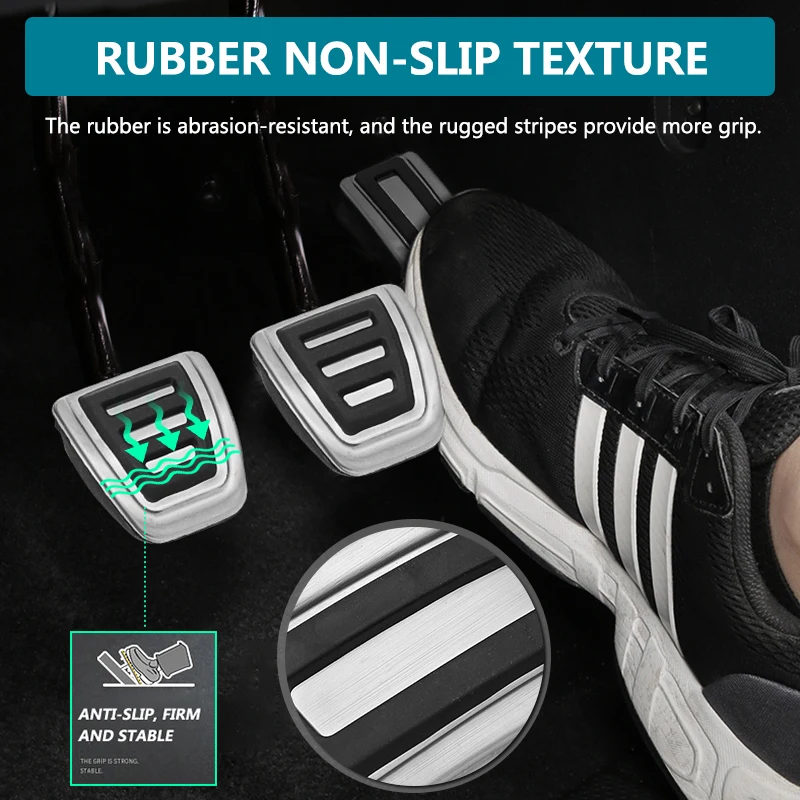 4 шт./компл. Автомобильная наклейка на педаль тормоза акселератора для Audi A3 Vw Golf 7