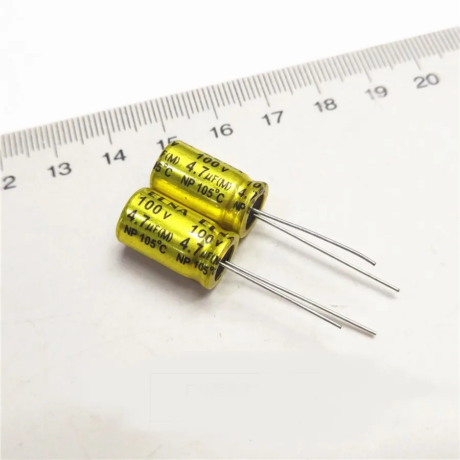 100 шт.-1 Лот аудио неполярный алюминиевый электролитический конденсатор 100V1UF