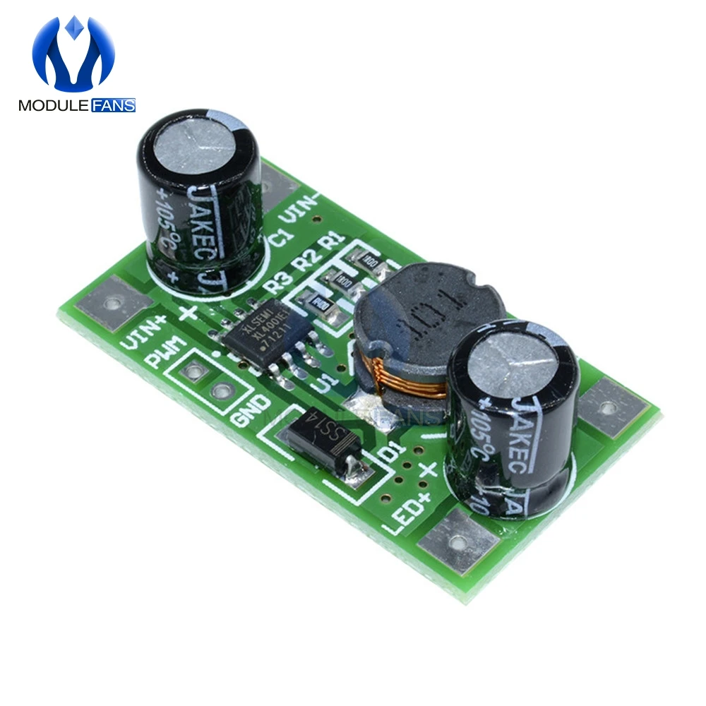 DC понижающий модуль питания Buck для Arduino CC/CV PWM затемнения светодиодный выход
