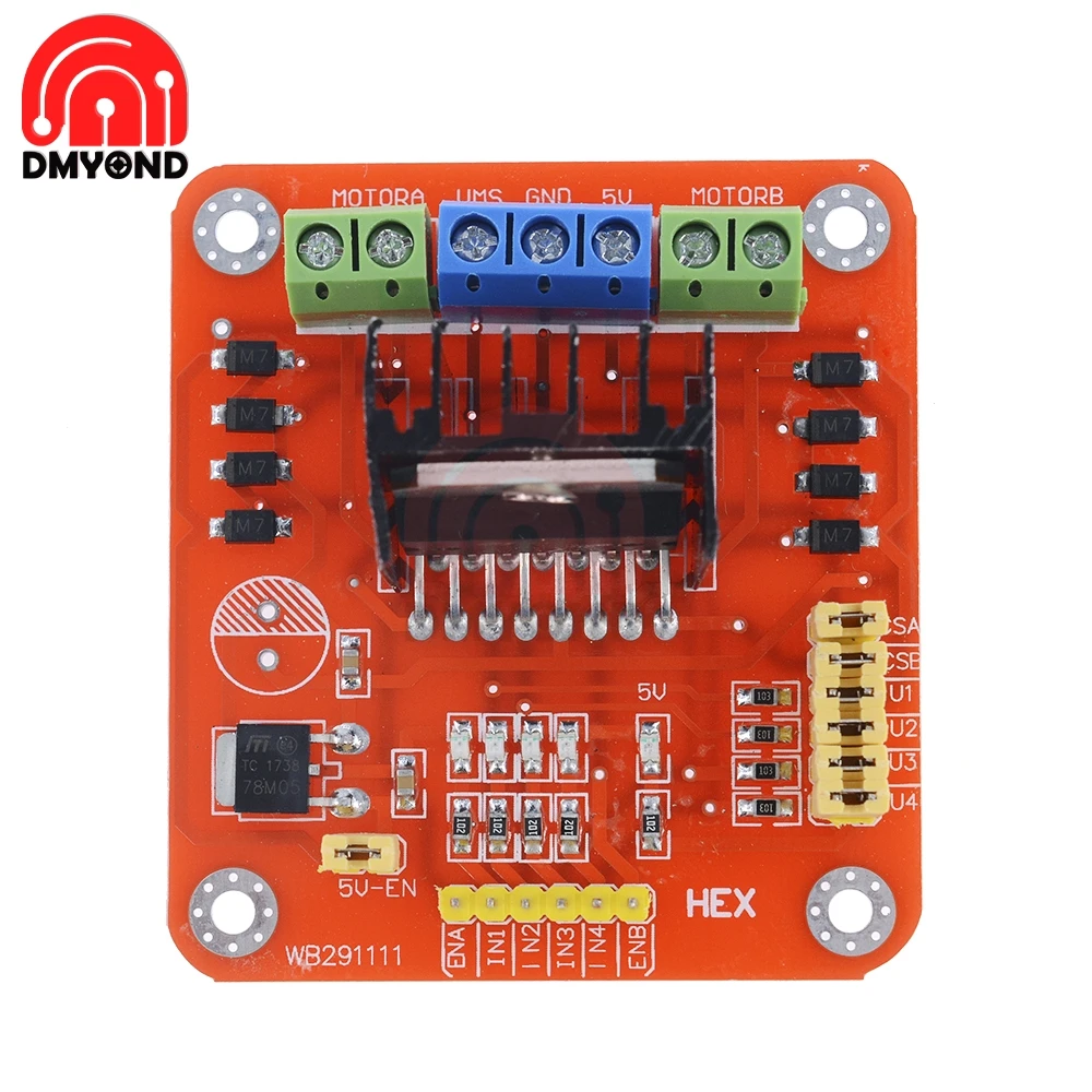 Плата драйвера двигателя постоянного тока L298N для Arduino PIC AVR двойной H-мост шаговый