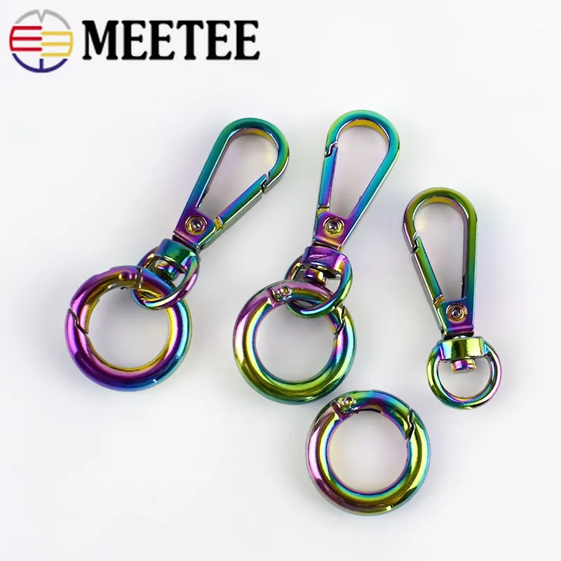 Meetee O Ring Bag металлические пряжки Воротник для собак тканевая лента ремень цепь