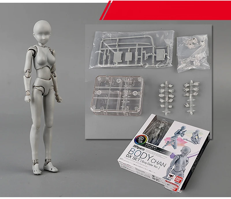 BANDAI 18 см фигурка SHF тело Кун/тело Чан архетип HE/SHE Ver ПВХ Рисунок Манекен