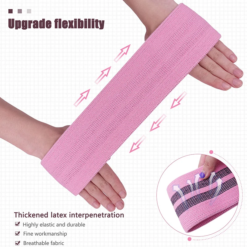 Резиновая Нескользящая лента для фитнеса клейкая бедер расширитель тренировок