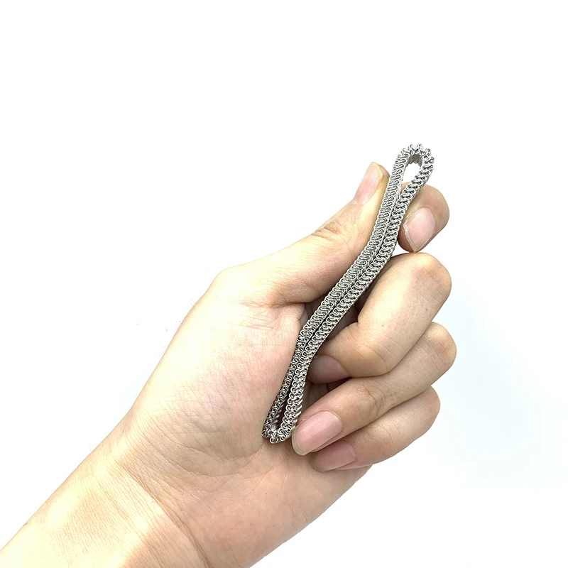 Эластичный браслет из нержавеющей стали для мужчин и женщин регулируемые