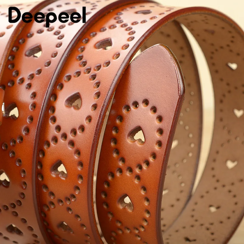 Deepeel 1 шт. 2 8*105 120 см женский модный ремень из яловой кожи с сердечком и пряжкой