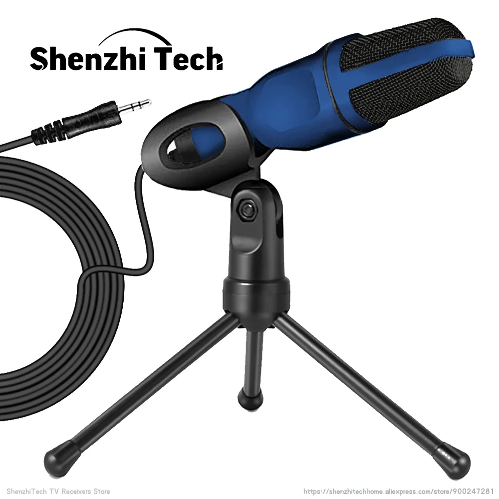 

Condenser Microphone Studio Windproof Professional 3.5mm Mic for PC Computer Video Vocals Karaoke Singing Recording Game SF-666