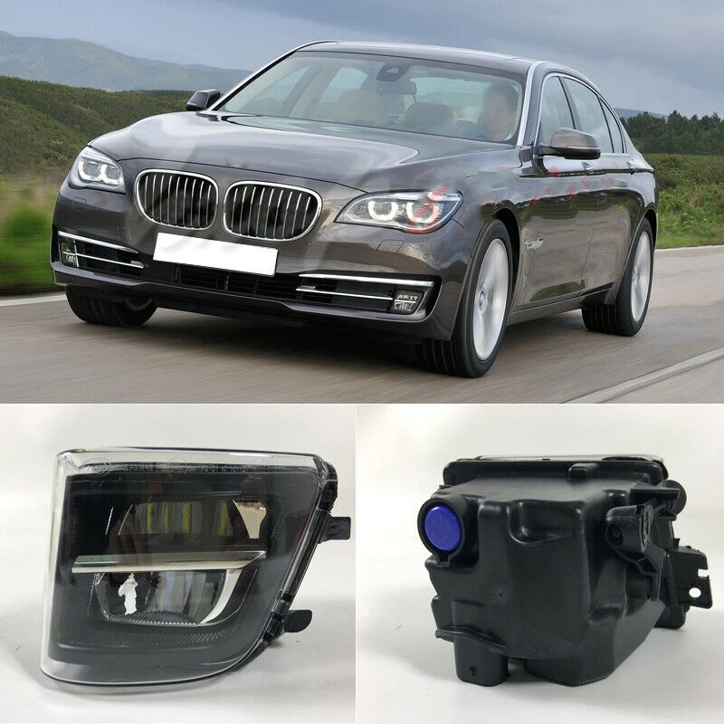 

For BMW 7 Series 730li 740li 2013- 2014 Front Bumper Fog Light Intake Air Vent Cover Grill Signal Daytime Day Lamp Bulb Foglight