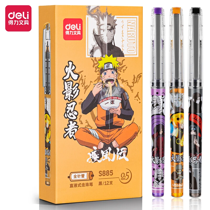 

0.5mm Full Needle Tube Nib Straight Liquid Signature Gel Pen Student School Exam Black Writing Calligraphy Stationery Sketching