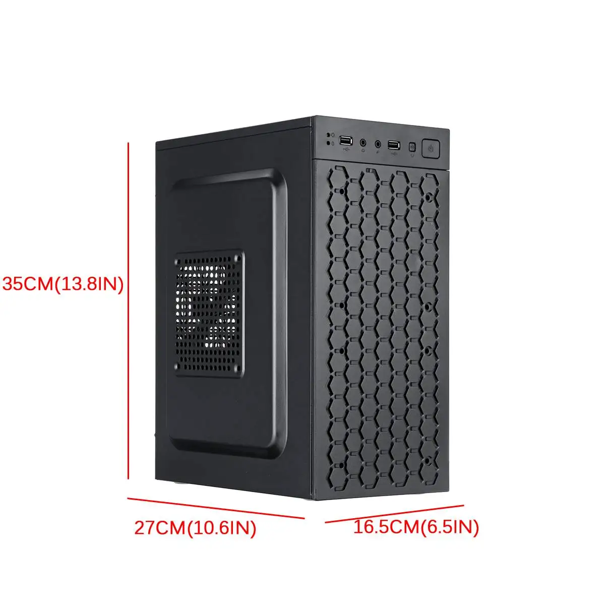 Чехол для мини ПК USB2.0 шасси поддержка 3.5HHD 2 5 SSDS ЦП радиатор совместимый с